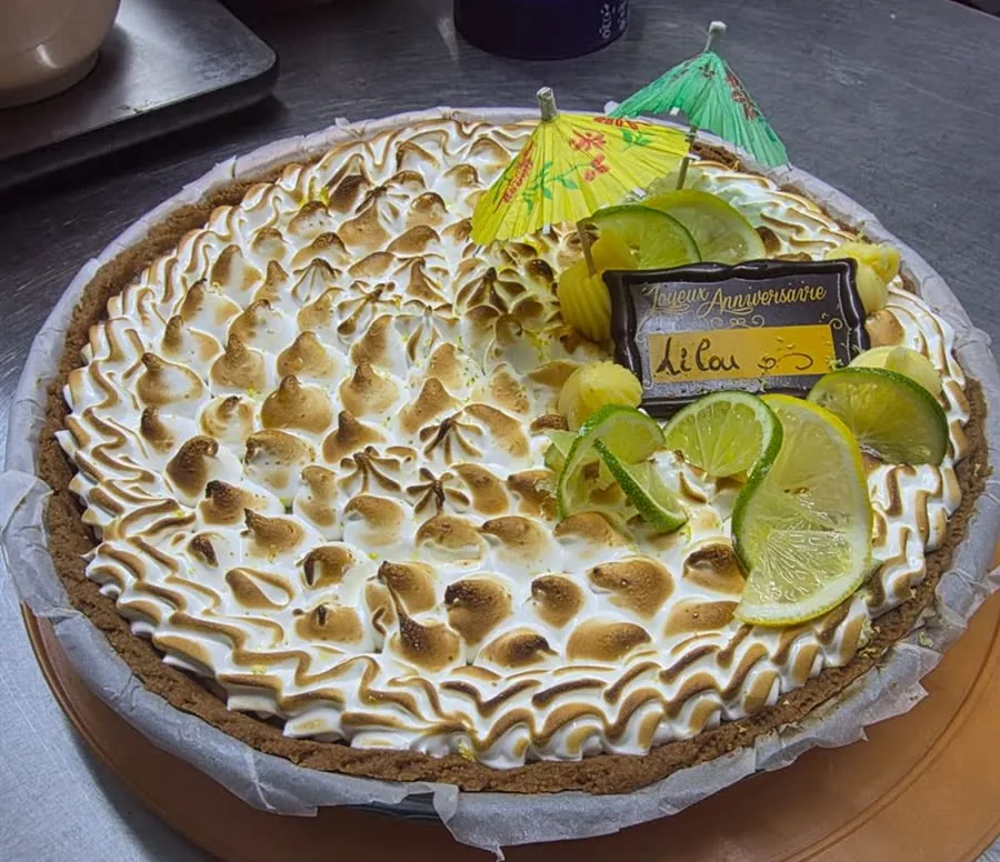 Tarte au citron meringuée sur mesure, pâtisserie maison