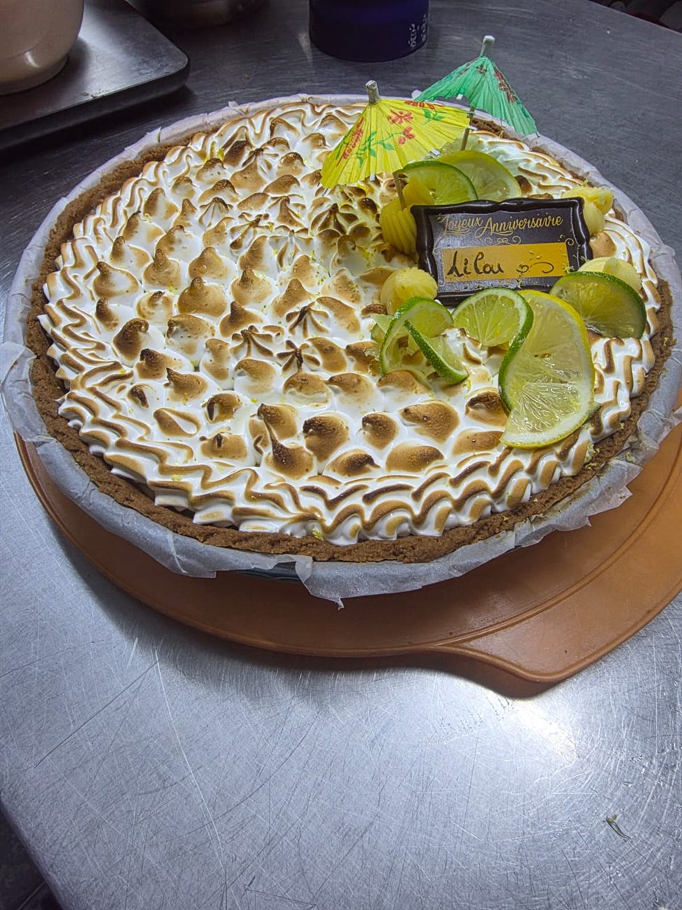 Tarte au citron meringuée sur mesure, pâtisserie maison